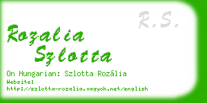 rozalia szlotta business card